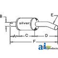 A & I Products Muffler 8.5" x10" x30" A-401776R1